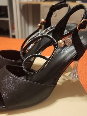 Patrizia - Tioanna-B - Black Metallic Women's Heels